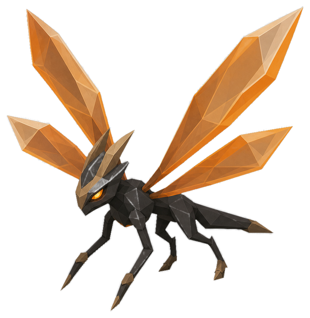Glasswing, a winged Paquirri with crystalline features.